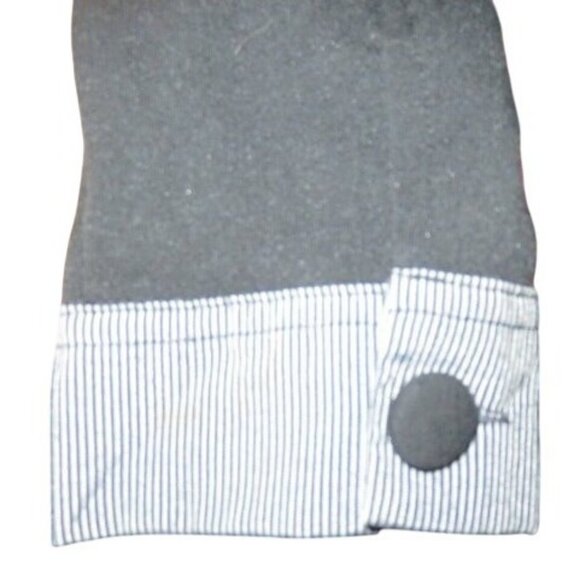 DZHavael Couture France Victorian Button Up Tunic Jacket Black & Gray Size Small - Picture 12 of 12